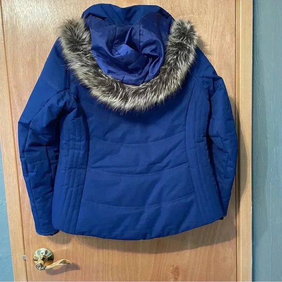 Blue Purple Obermeyer Ski / Snowboard Winter Jacket Size 10 Petite - Picture 2 of 11